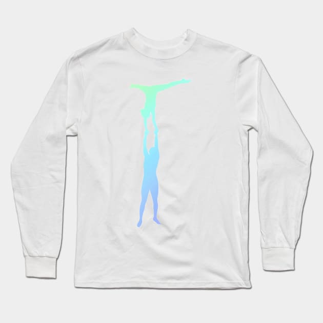 A women’s pair doing high hand Long Sleeve T-Shirt by artsyreader